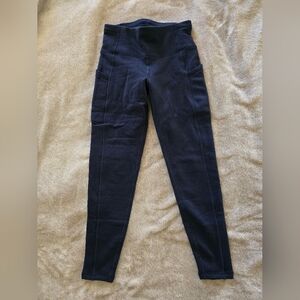 Athleta Dark Navy Altitude Stash Tights